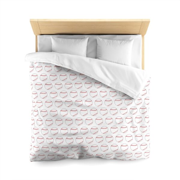 White Baseball Duvet Cover