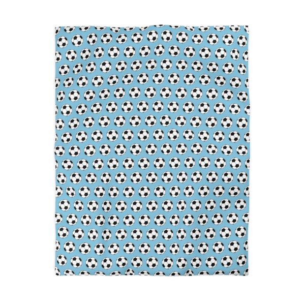 Blue Soccer Duvet Cover - Image 4