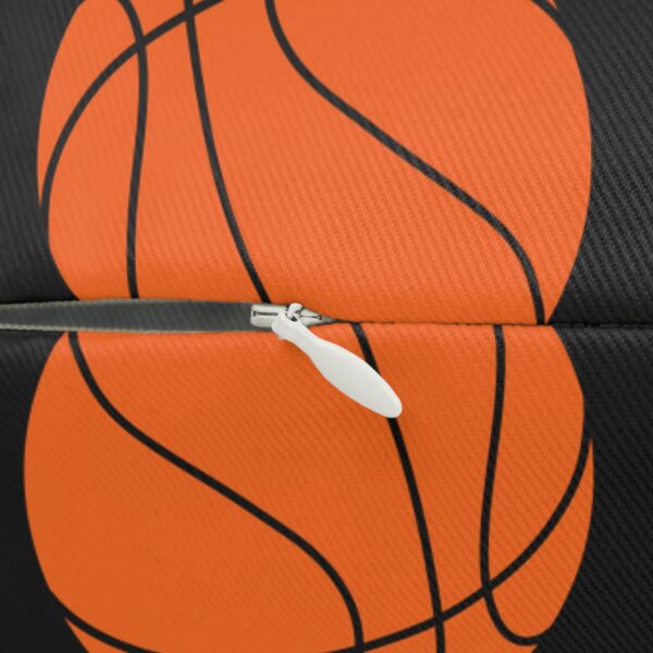 Black Basketball Lumbar Pillow - Image 3