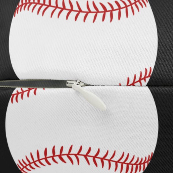 Black Baseball Lumbar Pillow - Image 3