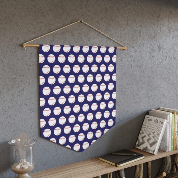 Blue Baseball Pennant