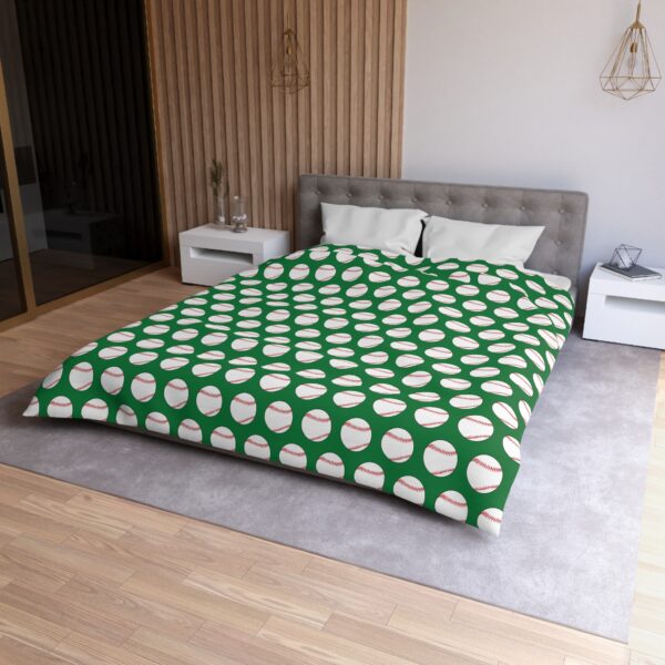 Green Baseball Duvet Cover - Image 3