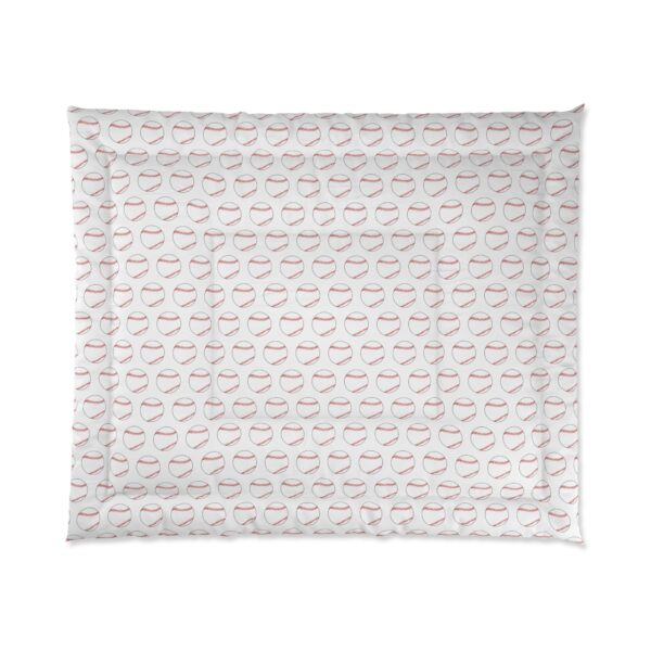 White Baseball Comforter - Image 2