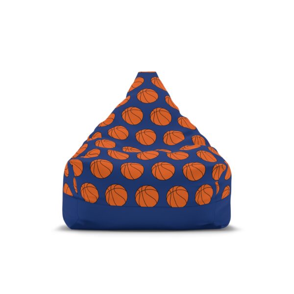 Blue Basketball Bean Bag Chair Cover - Image 6