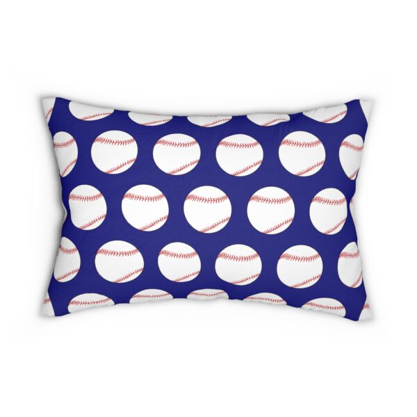 Blue Baseball Lumbar Pillow - Image 2