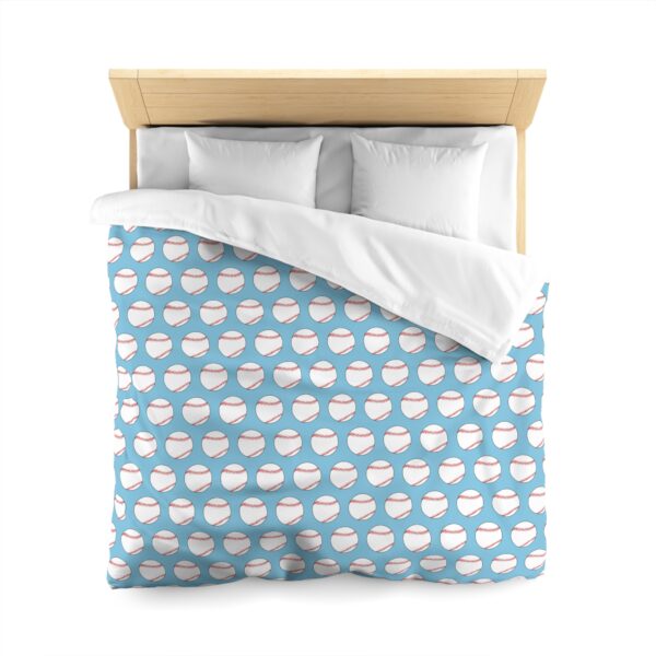 Blue Baseball Duvet Cover