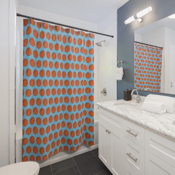 Basketball Shower Curtain - Image 4