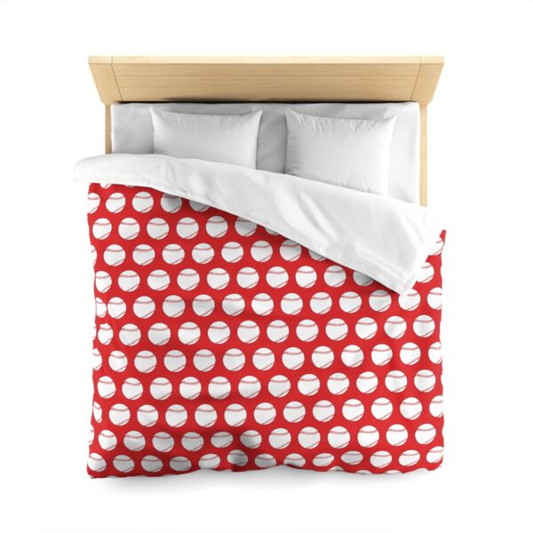 Red Baseball Duvet Cover