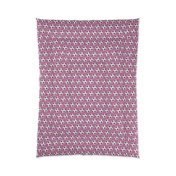 Pink Soccer Comforter - Image 3