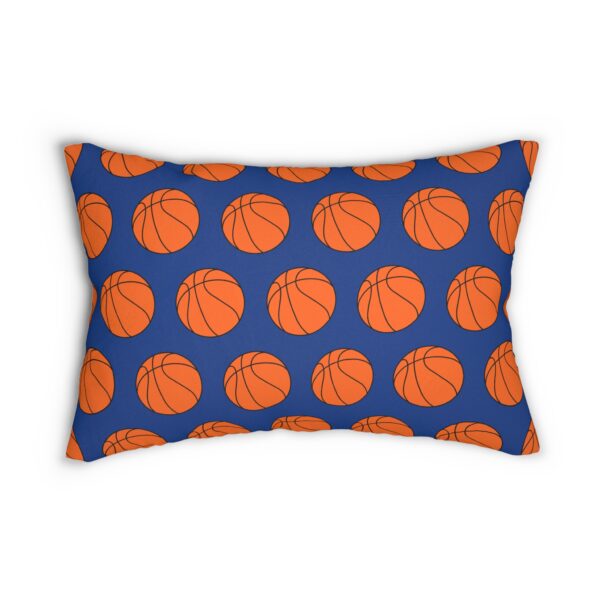 Blue Basketball Lumbar Pillow