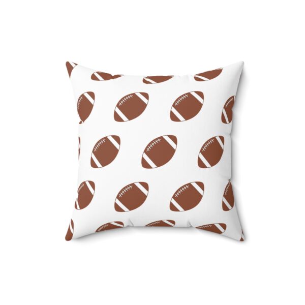 White Football Throw Pillow