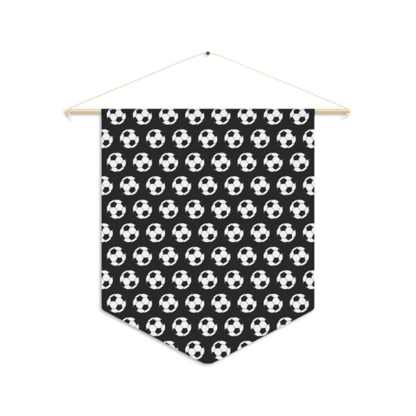 Black Soccer Pennant - Image 2