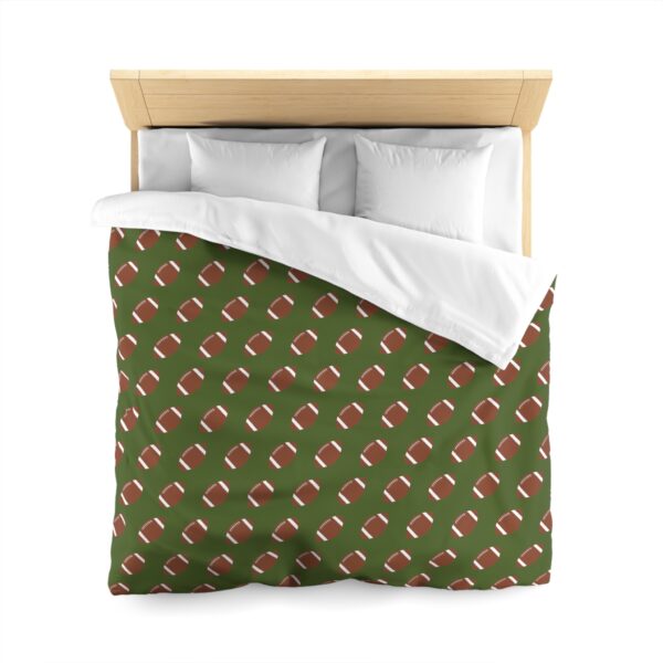 Green Football Duvet Cover