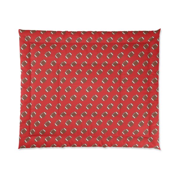 Red Football Comforter - Image 2