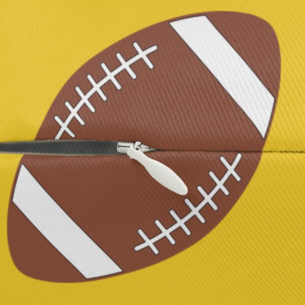 Yellow Lumbar Football Pillow - Image 3