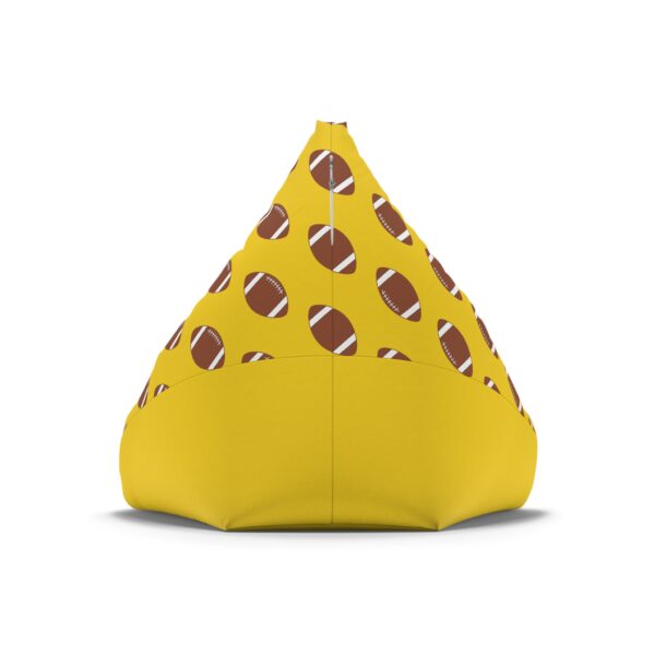 Yellow Football Bean Bag Chair Cover - Image 2