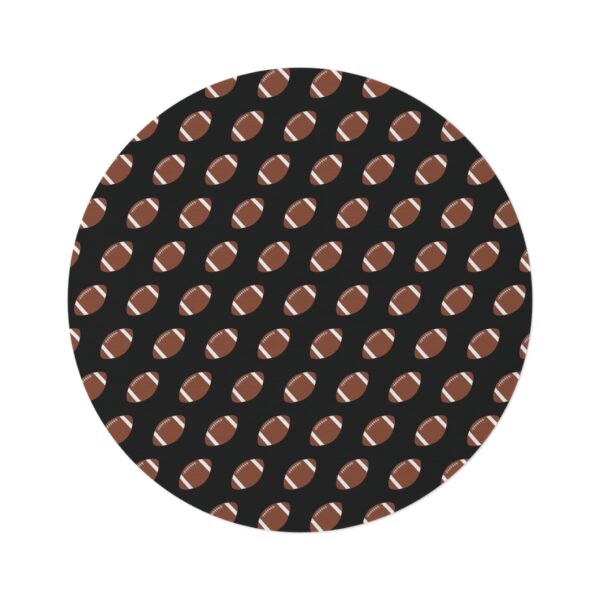 Black Football Rug - Image 2