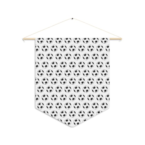 White Soccer Pennant - Image 2