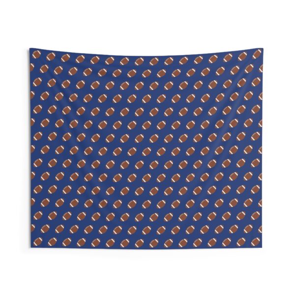 Blue Football Wall Tapestry - Image 2