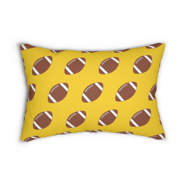 Yellow Lumbar Football Pillow