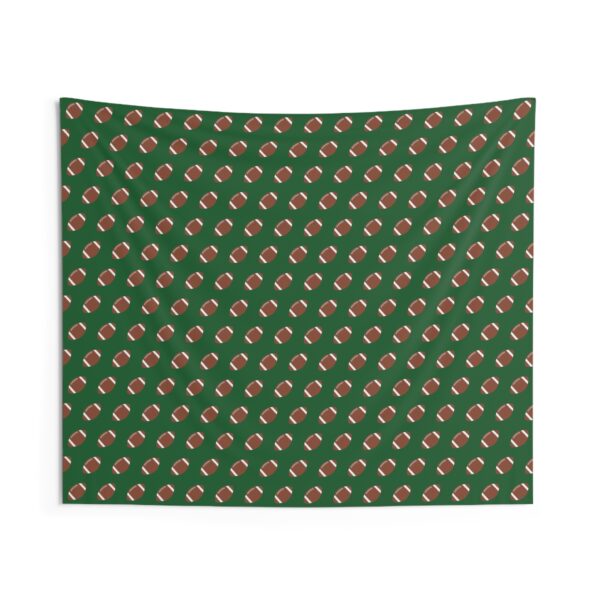 Green Football Wall Tapestry - Image 2