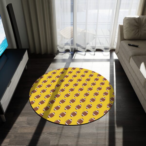 Yellow Football Rug - Image 4