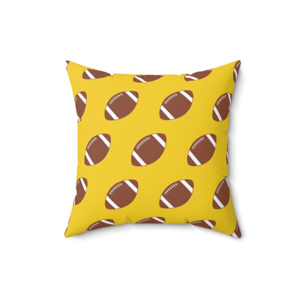 Yellow Football Throw Pillow - Image 2