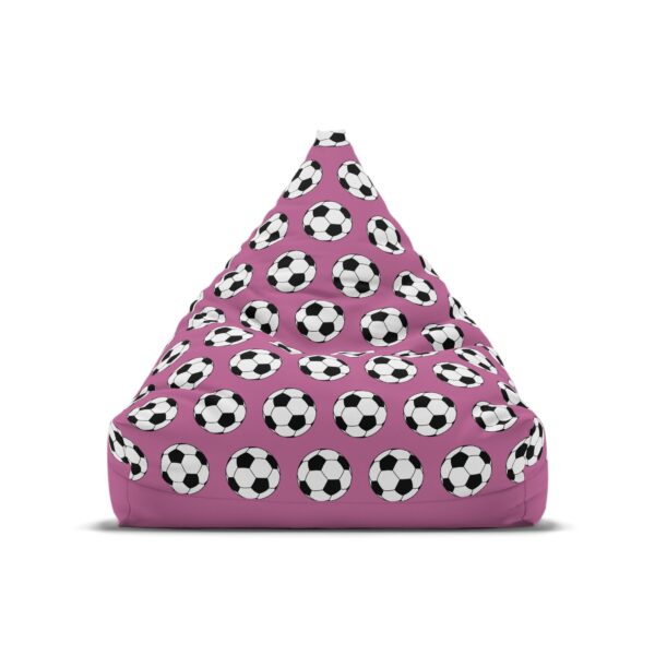 Pink Soccer Bean Bag Chair Cover