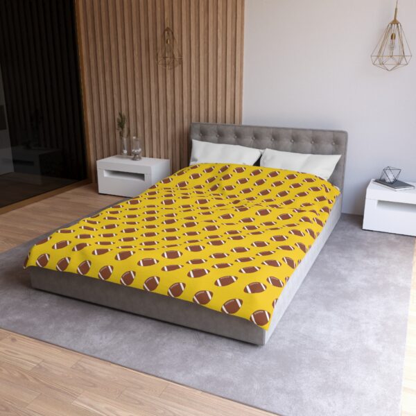 Yellow Football Duvet Cover - Image 6