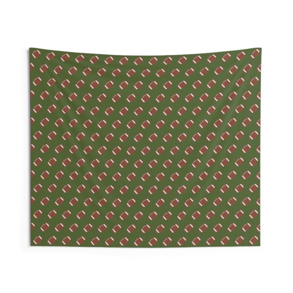 Green Football Wall Tapestry - Image 2