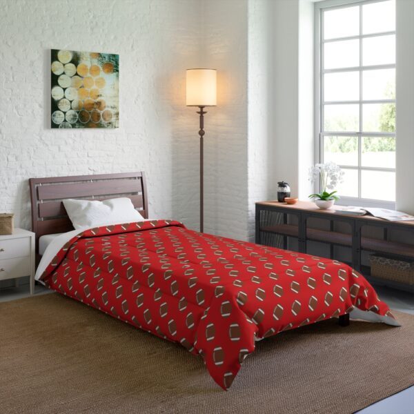 Red Football Comforter - Image 4