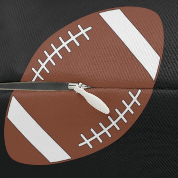 Black Lumbar Football Pillow - Image 3