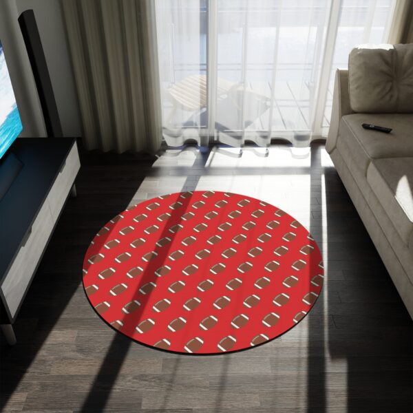 Red Football Rug - Image 4