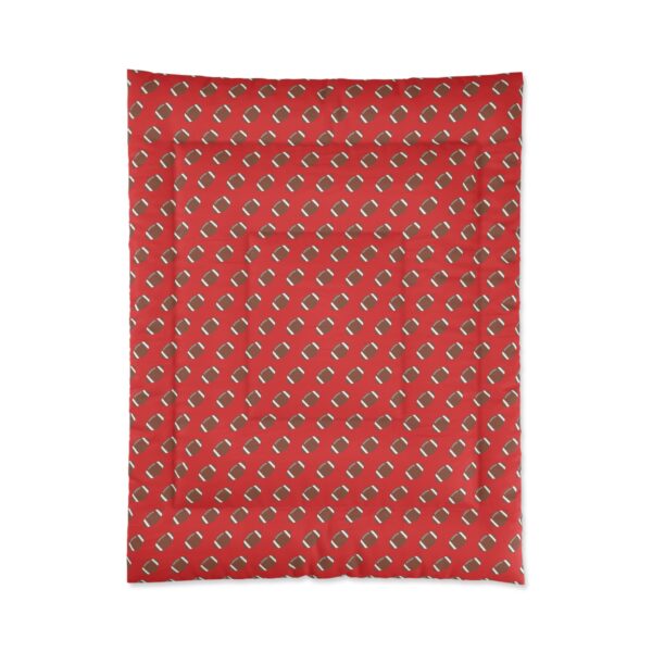 Red Football Comforter - Image 7