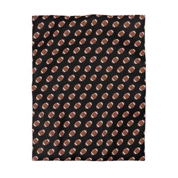 Black Football Duvet Cover - Image 4