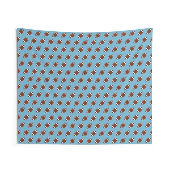 Blue Football Wall Tapestry - Image 2