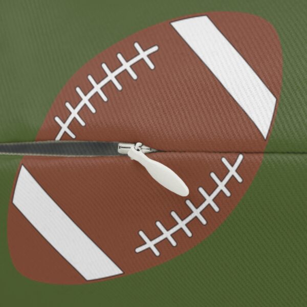 Green Lumbar Football Pillow - Image 3