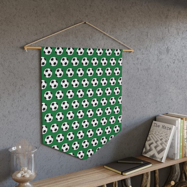 Green Soccer Pennant