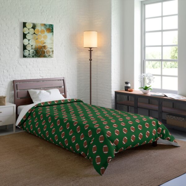 Green Football Comforter - Image 4