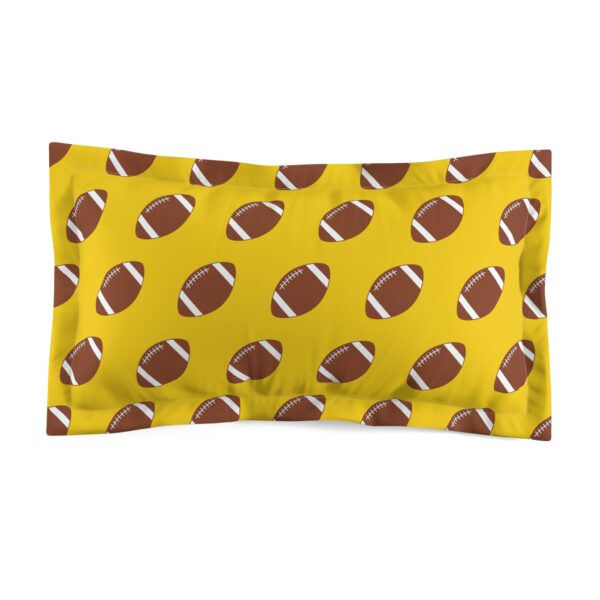 Yellow Football Pillow Sham