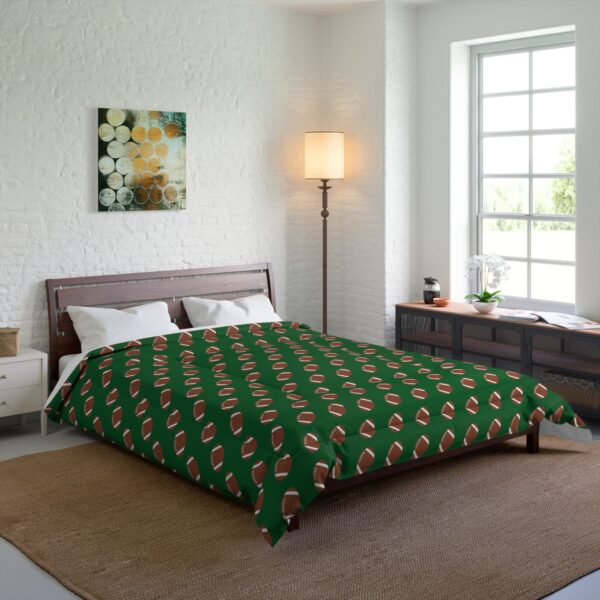 Green Football Comforter - Image 6