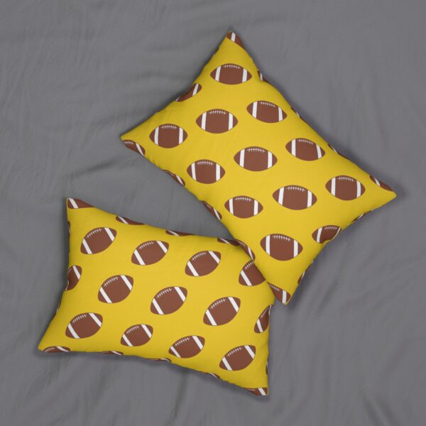 Yellow Lumbar Football Pillow - Image 4