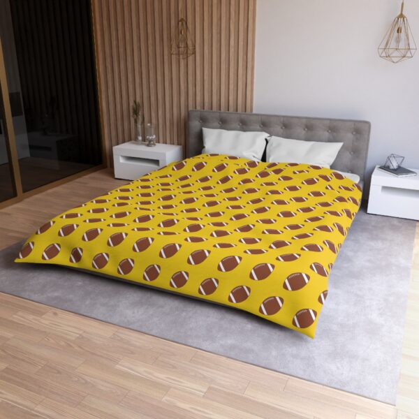 Yellow Football Duvet Cover - Image 3