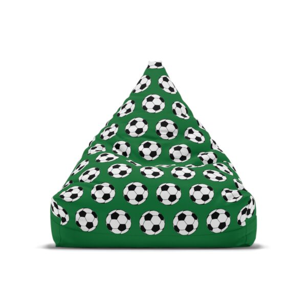 Green Soccer Bean Bag Chair Cover