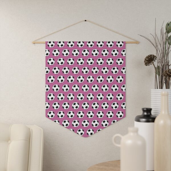 Pink Soccer Pennant - Image 4