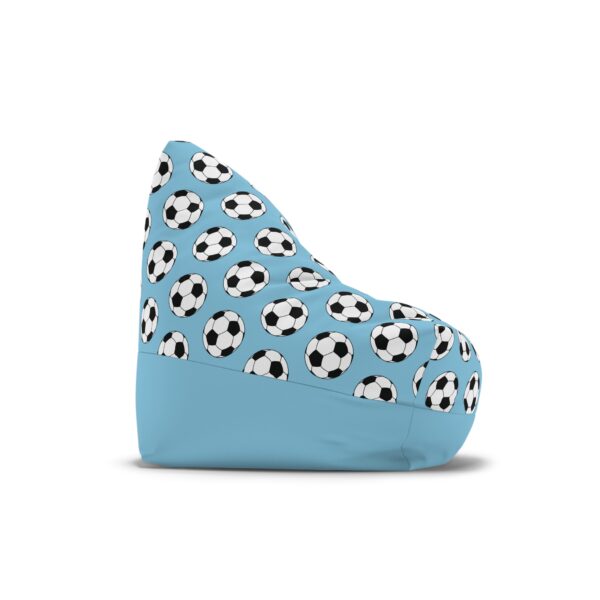 Blue Soccer Bean Bag Chair Cover - Image 5