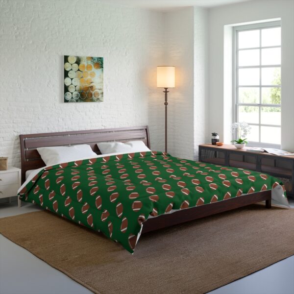 Green Football Comforter