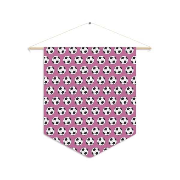 Pink Soccer Pennant - Image 2