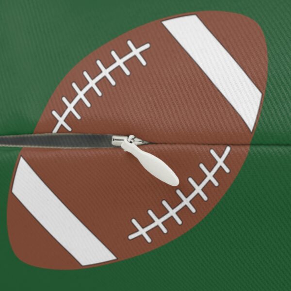 Green Lumbar Football Pillow - Image 3