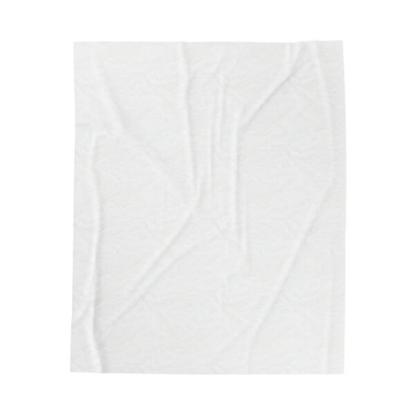 White Velveteen Football Blanket - Image 6